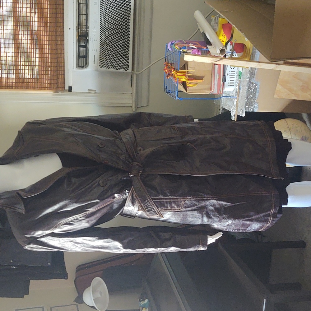 Vintage early 90s Wilson's brown leather jacket